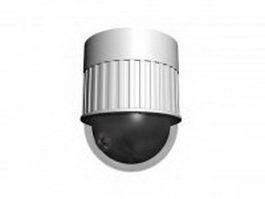CCTV dome camera 3d model preview