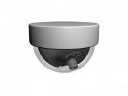 Ceiling mounted dome camera 3d model preview