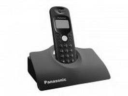 Panasonic cordless telephone 3d model preview