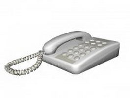 Landline telephone 3d model preview