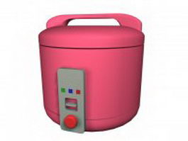 Electric rice cooker 3d model preview