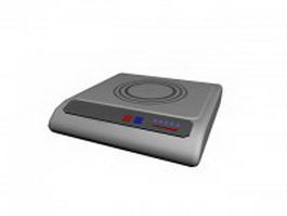 Induction stove 3d preview