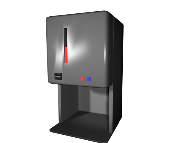 Hot water dispenser 3d rendering