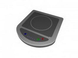 Commercial induction cooker 3d model preview