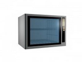 Home-use microwave oven 3d model preview