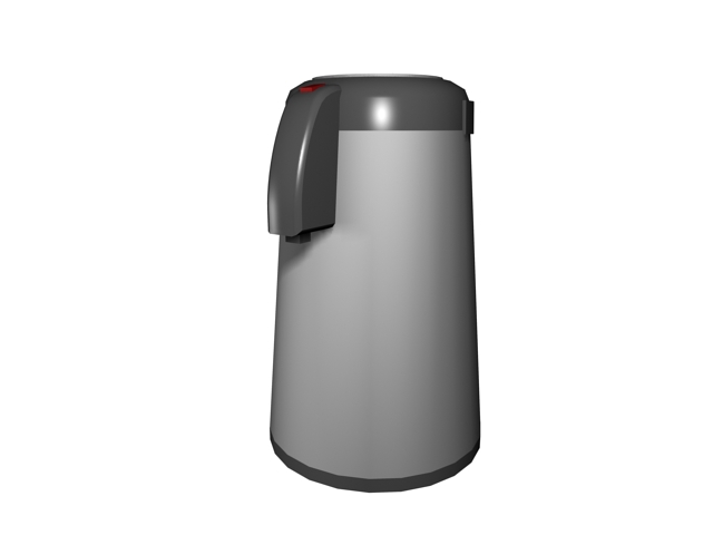 Electric vacuum flask 3d rendering