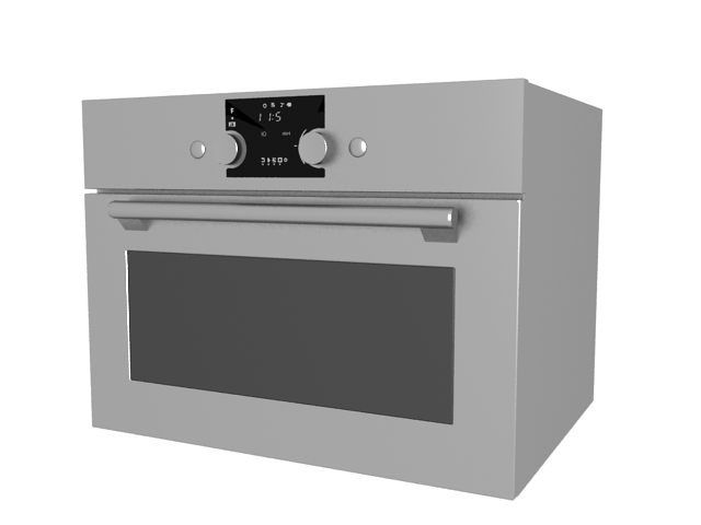 Electric pizza oven 3d rendering