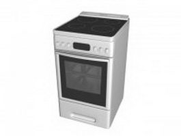 Electric range oven 3d preview