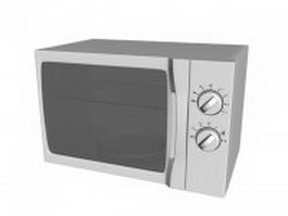 Microwave oven with grill 3d preview