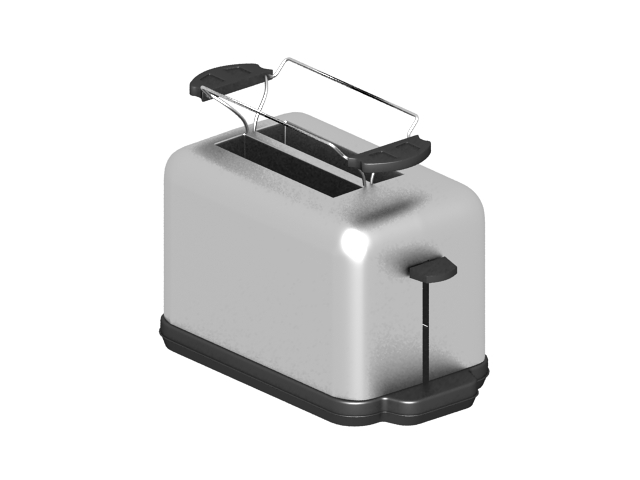 Hot dog toaster 3d rendering