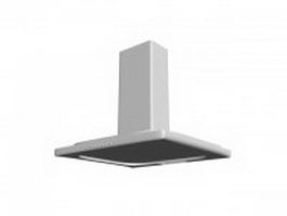 Wall-mounted extractor hood 3d model preview