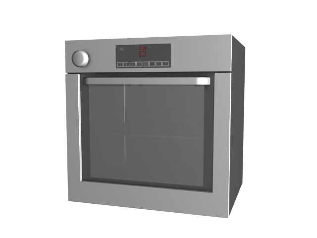 Super cooker microwave oven 3d rendering