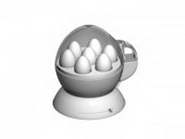 Egg boiler cooker 3d model preview