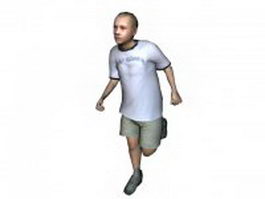 A running man 3d model preview