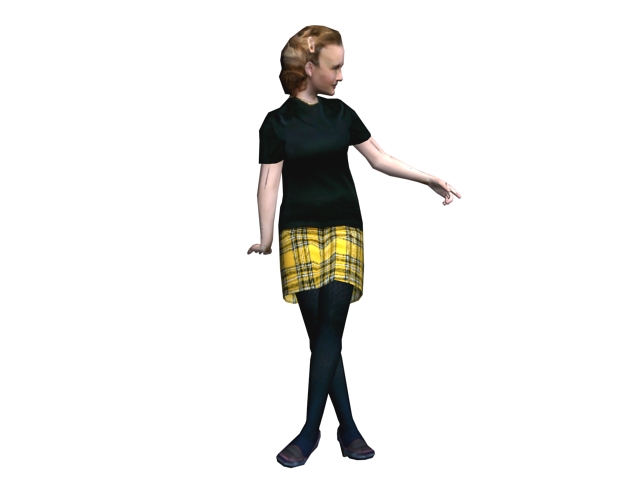 Business casual woman 3d rendering