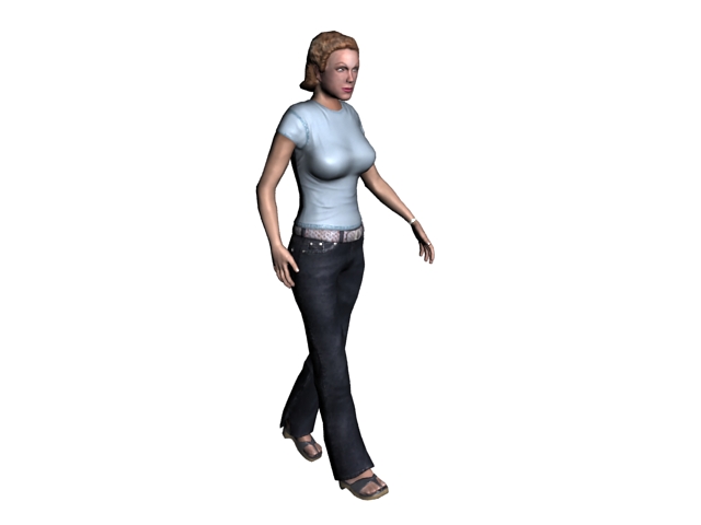 Sexy woman 3d rendering