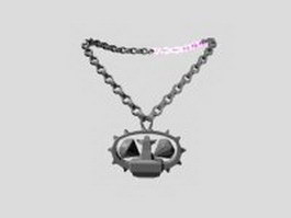 Talisman necklace 3d model preview