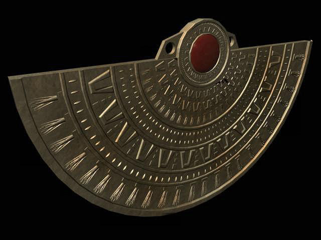 Mexico Mayan necklace 3d rendering
