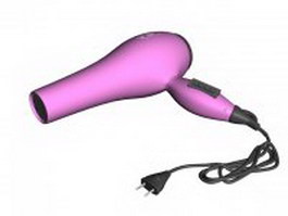 VS Sassoon hair dryer 3d model preview