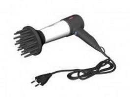 Busch vortex hair dryer 3d model preview