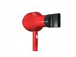 Hair dryer 3d model preview