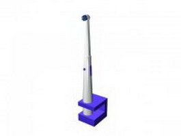 Electric automatic toothbrush 3d model preview