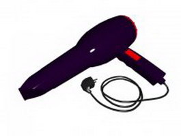 Turbo power hair dryer 3d preview