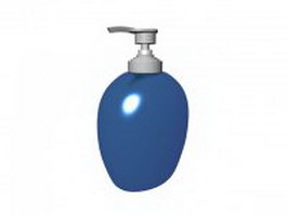 Liquid hand soap bottle 3d model preview