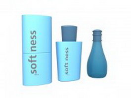 Softness shampoo set 3d preview