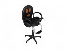 Swivel massage chair 3d model preview