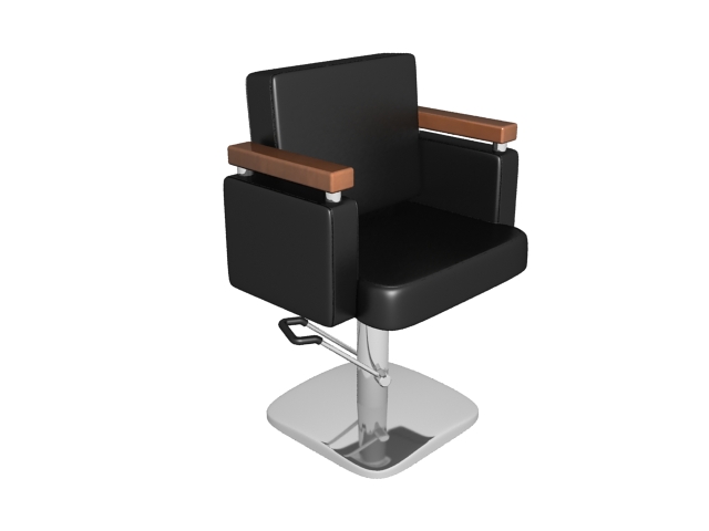 Hairdressing barber chair 3d rendering