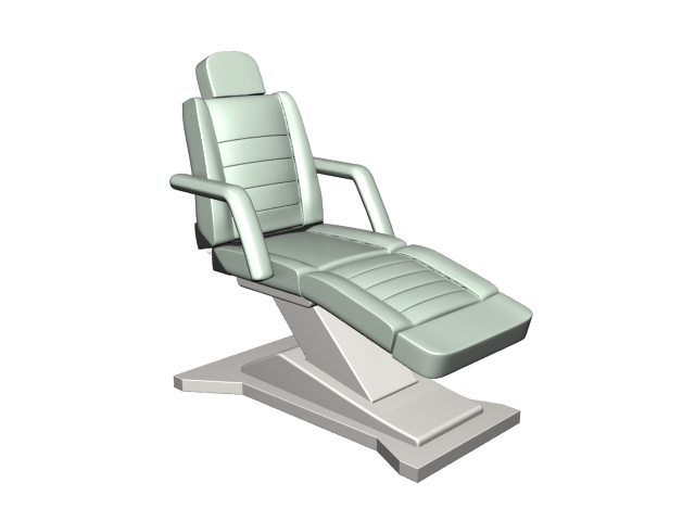 Reclining massage chair 3d rendering