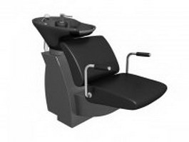 Hair salon shampoo chair 3d preview