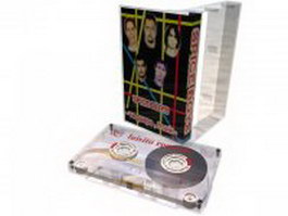 Audio cassette tape 3d preview