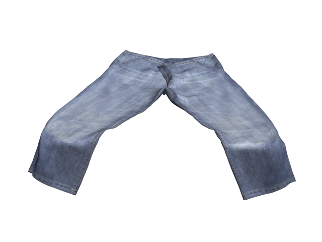 Tall Mens Jeans 3d rendering