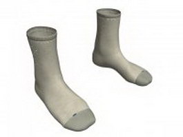 Dress socks for men 3d model preview