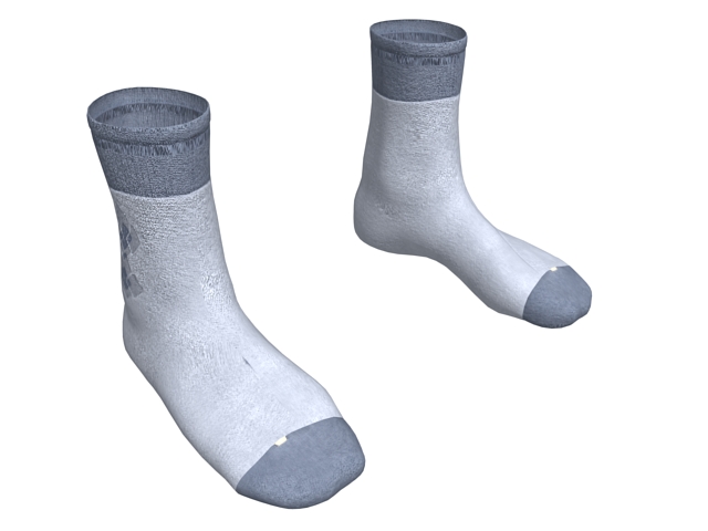 Smartwool men's socks 3d rendering