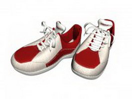 Athletic running shoes 3d model preview
