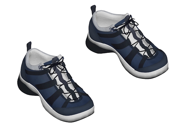 Men's training shoes 3d rendering