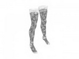Hold up stockings 3d model preview