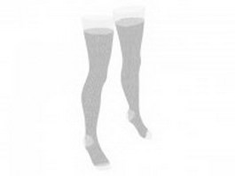 Silk stockings 3d model preview