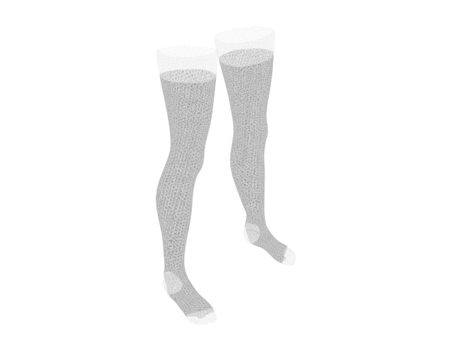 Silk stockings 3d rendering
