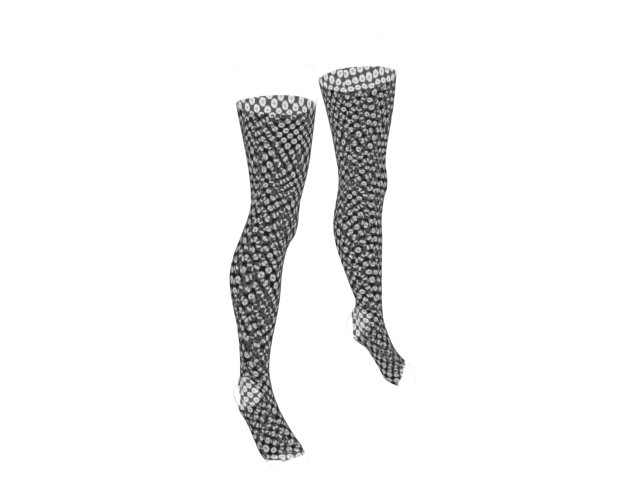Fishnet stockings 3d rendering
