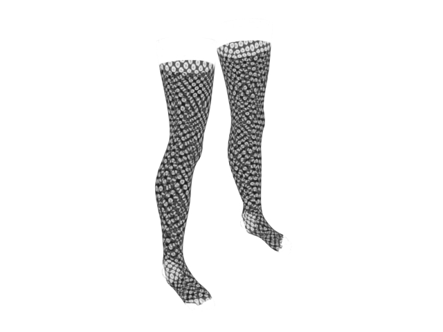 Fishnet stockings 3d rendering