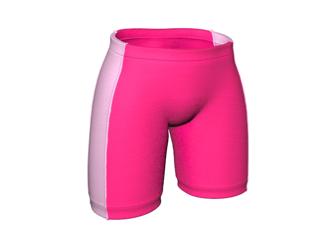 Sports boy shorts for women 3d rendering