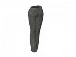 Business trousers for women 3d model preview