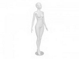 Female mannequin display 3d model preview