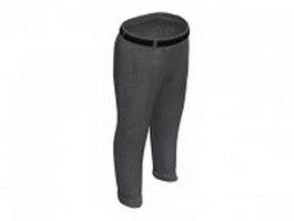 Men's casual trousers 3d model preview