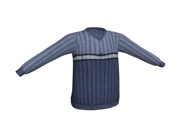 Dark blue pullover sweater 3d model 3ds max files free download - CadNav