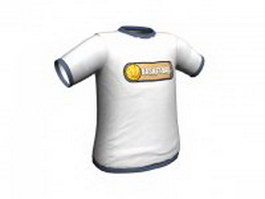 Sports t-shirt for men 3d model preview